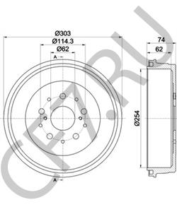 424310K080 Тормозной барабан TOYOTA в городе Красноярск