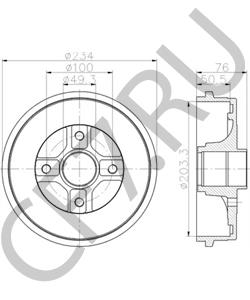 8200672836 Тормозной барабан RENAULT TRUCKS в городе Красноярск