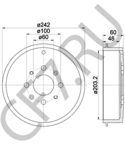 55704050 Тормозной барабан FIAT в городе Красноярск