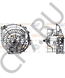 A 140 830 14 08 Вентилятор салона MERCEDES-BENZ в городе Красноярск