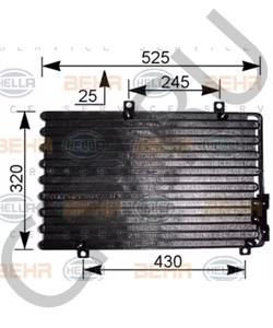 60813793 Конденсатор, кондиционер FIAT в городе Красноярск