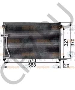 GE4T-61-480 Конденсатор, кондиционер MAZDA в городе Красноярск