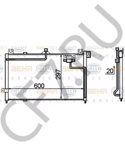 B02H-61-480B Конденсатор, кондиционер MAZDA в городе Красноярск