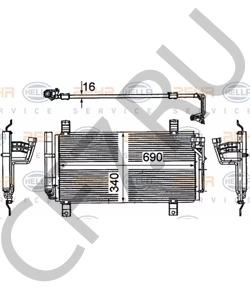 GSYD-61-48ZC Конденсатор, кондиционер MAZDA в городе Красноярск