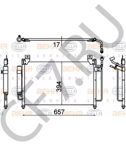 EGY1-61-48ZC Конденсатор, кондиционер MAZDA в городе Красноярск