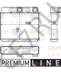 64 11 8 372 783 Теплообменник, отопление салона BMW (BRILLIANCE) в городе Красноярск