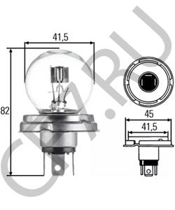 00102 Лампа накаливания, фара дальнего света NORMAG в городе Красноярск
