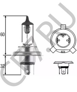 00424 Лампа накаливания, фара дальнего света NORMAG в городе Красноярск