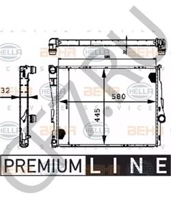 1 613 108 Радиатор, охлаждение двигателя BMW (BRILLIANCE) в городе Красноярск