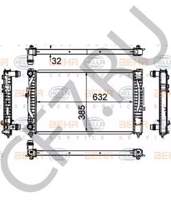 8D 0121 251 BH Радиатор, охлаждение двигателя AUDI (FAW) в городе Красноярск