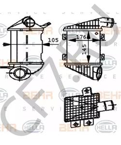 1H0 145 805 A Интеркулер AUDI в городе Красноярск