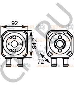 028 117 021 H масляный радиатор, двигательное масло VW (FAW) в городе Красноярск