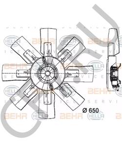 8604 052 Вентилятор, охлаждение двигателя IVECO в городе Красноярск