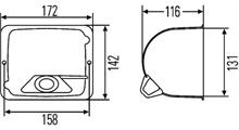 JOHN DEERE Корпус, основная фара